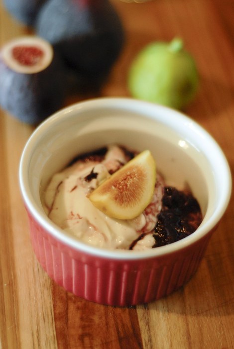Rosemary figs over Greek yogurt